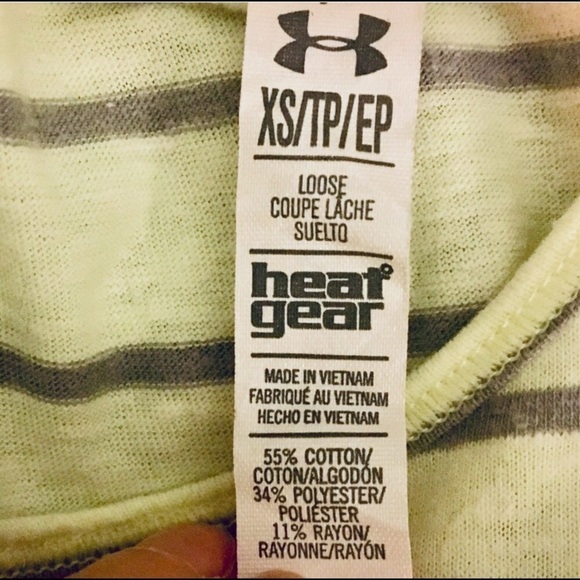 Under Armour Neon Yellow Heat Gear Loose Fit Tank Top - Picture 10 of 10